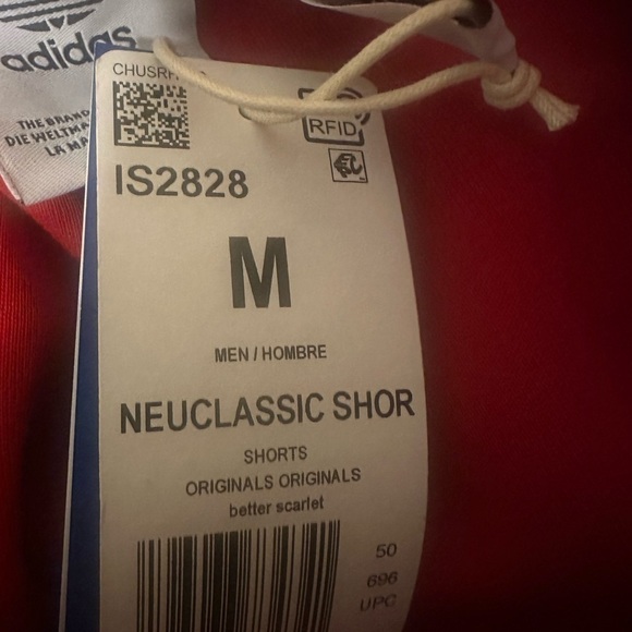 New ADIDAS Men's Street Neuclassic Red Shorts IS2828 Size L  medium - Picture 5 of 9